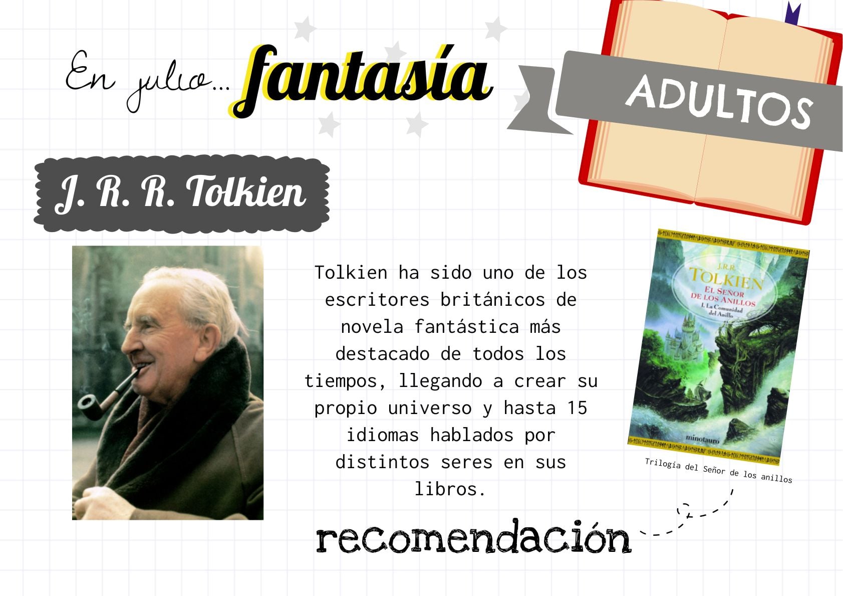 2021 06 25 RecomiendameTresAutores JRRTolkien