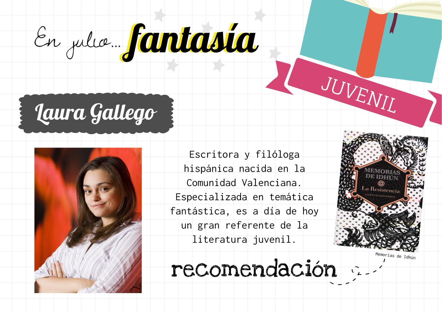 2021 06 25 RecomiendameTresAutores LauraGallego